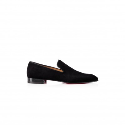 CHRISTIAN LOUBOUTIN DANDELION LOAFERS VEAU VELOURS BLACK MEN 1151073BK01